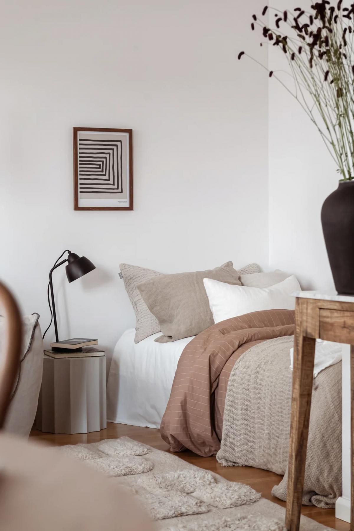 Designer bedside table by Lime and Co in Swedish studio