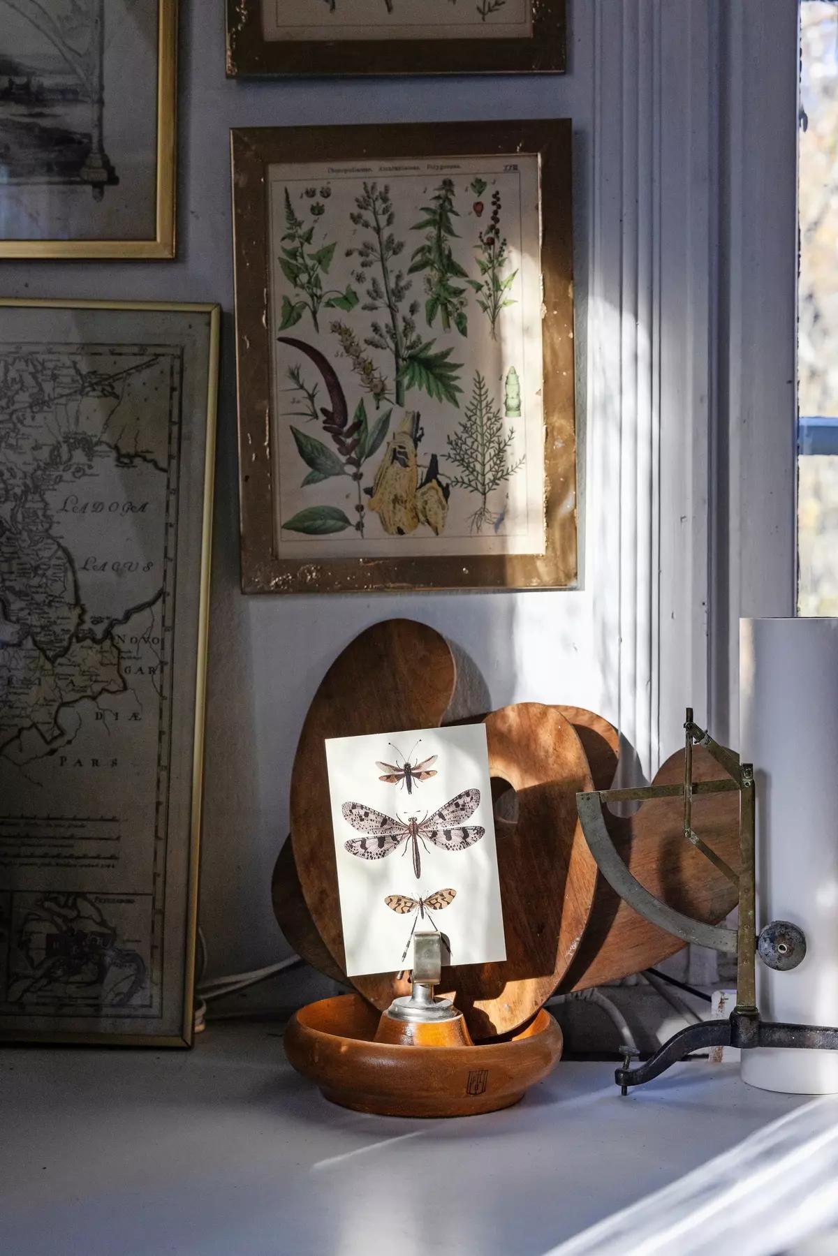 Handmade home decor in Kerstin Enbom’s Finnish house