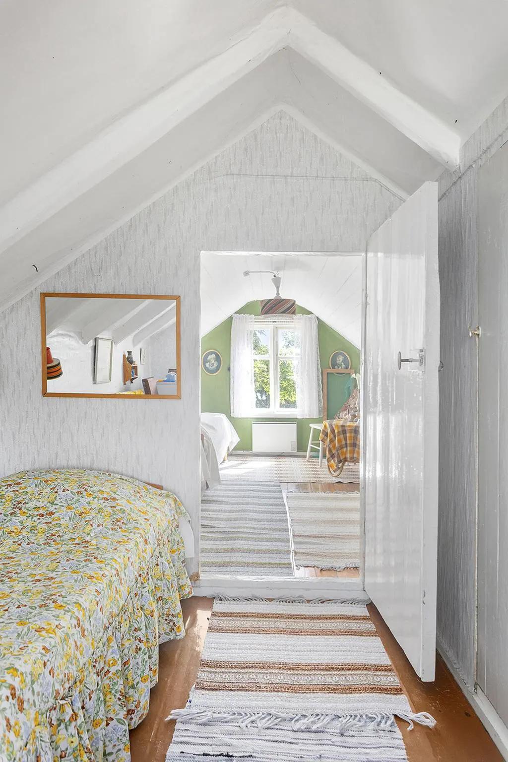 Hand-woven rugs on the floor