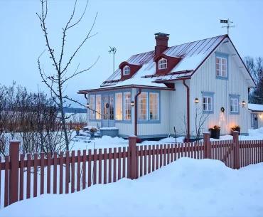 Finnish house with a red roof