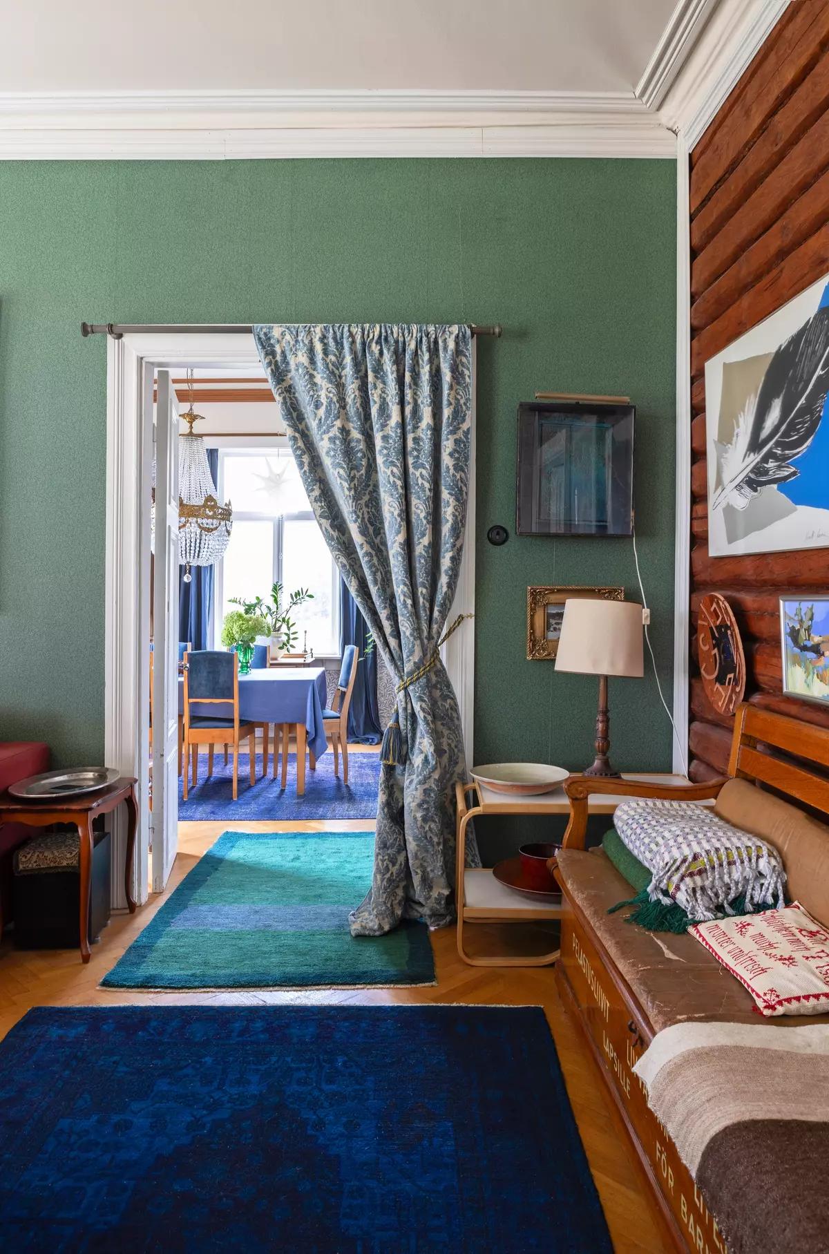 View through a doorway into the dining area